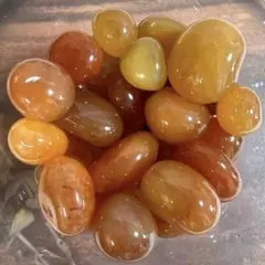 天然石　カーネリアン（赤瑪瑙）原石　 タンブル 【200g】