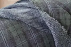 特価！特売！ハギレ【オーガニックコットン】先染め/ダブルガーゼ生地/リバーシブル