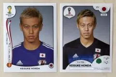 Panini サッカーステッカー 冨安健洋 本田圭佑 2枚セット - メルカリ