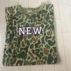 Champion リバースウィーブ　カモ柄Tシャツ L