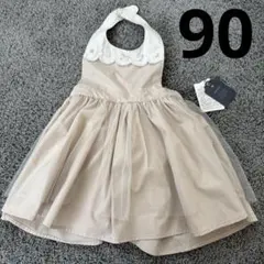 コトリ キッズ ベビー エプロンドレス 90サイズ ワンピース バースデイ