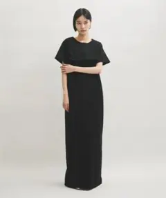 【美品】アダムエロペ　2025春夏 セットジャージーワンピース ブラック36