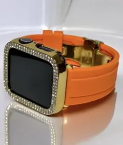 og★アップルウォッチバンド　ラバーベルト　AppleWatchカバー