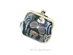 ⚮ミナペルホネンLulu がま口 ハンドメイド m79 - メルカリ