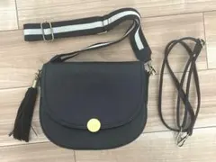 美品☆ニコアンド☆オリジナルハーフラウンドショルダーバッグ☆ブラック