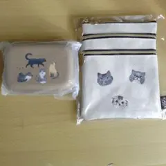 カルディ猫デザインポーチセット