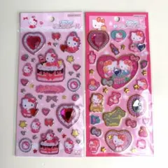 新品未使用　正規品　キラキラジュエルシール　キティ 2枚セット