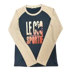 美品！ le coq sportif グラフィック長袖Tシャツ レディース￼ Ｍ