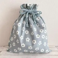 ハンドメイド　お着替え袋　入園　入学　ブルー　体操着袋　女の子
