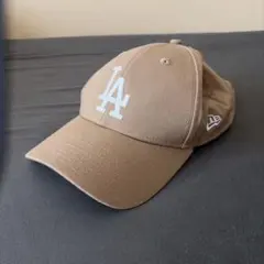 New Era LA ドジャース キャップ ベージュ