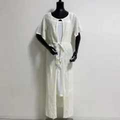 新品 カスタネ 2WAYロングニットレースワンピース