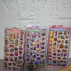 ホログラムキャラクターシール3枚セット