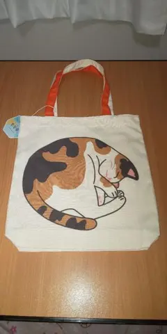 三毛猫 トートバッグ MASCLUB ネコ キャンバス地