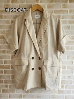 新品♡DISCOAT リネンライク半袖シャツジャケットのサムネイル