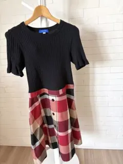 BLUE LABEL CRESTBRIDGE 半袖ニットワンピース 36