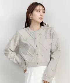 【HEART COLLECTION】ハートビジューカーディガンのサムネイル