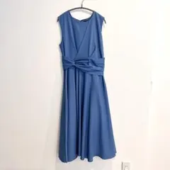 美品　N. ウエストリボン付ワンピース パーティードレス