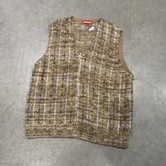 Supreme レオパード柄 ニットベスト Mサイズ - メルカリ