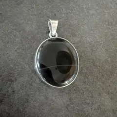 シルバー925 オニキス　ペンダントトップ