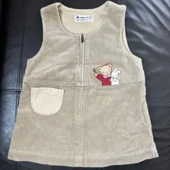 familiar ジャンバースカート ベージュ