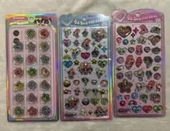 正規品 うるちゅるポップシール　パワーパフガールズ　集合　おはじき　3枚セット