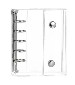 シール帳 A7サイズ 透明 星柄 台紙付き クリアシール手帳・カード収納