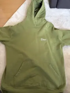 Dime オリーブグリーン フード付きパーカー