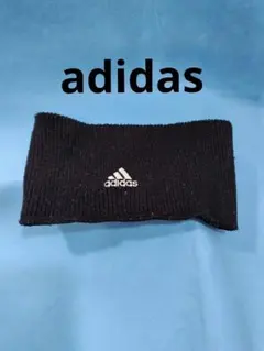 adidas リブ編み ネックウォーマー 黒
