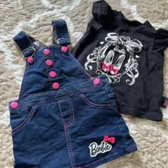 バービー ジャンバースカートとTシャツセット
