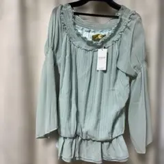 CECI McBE 長袖ブラウス ミントグリーン