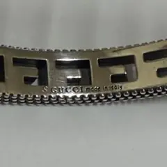 GUCCI シルバーバングル スクエアG 17サイズ