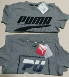 PUMA Tシャツ グレー 2枚セットのサムネイル
