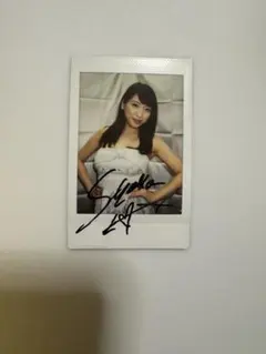 秋山祥子　直筆サイン入りキスマーク付きクリスマスカード　セクシー女優 秋山祥子 サイン チェキ DVD 特典 セクシー女優 グラビアアイドル 生