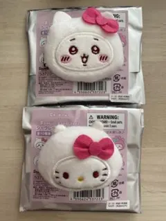 サンリオ　シークレットヘアクリップ　ちいかわ ハローキティ 2個セット