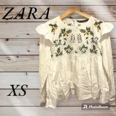 【USED】ZARA ブラウス 花柄 ネイチャー レディース ザラ