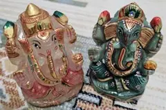 ガネーシャ　ローズクォーツ.アベンチュリン