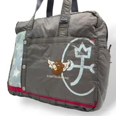 カステルバジャック トートバッグ ハンドバッグ 腕掛け ナイロン グレー A4可