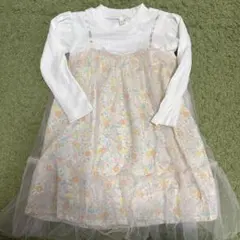 après les cours 花柄ワンピース 100