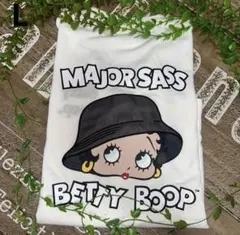 ベティブープ半袖Tシャツ　ベティちゃんTシャツ ベティ半袖　ホワイトTシャツ④L