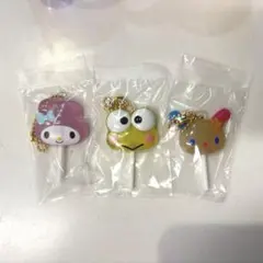 サンリオキャラクターズ カラフルキャンディチャーム けろっぴ、マイメロ、ウサハナ
