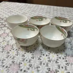 花柄 湯飲み 5個セット