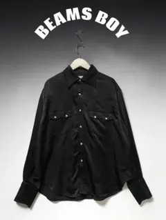 BEAMS BOY サテン ウエスタンシャツ ビームスボーイのサムネイル