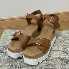 ステラマッカートニー エリス サンダル 厚底 23㎝ ブラウン 36のサムネイル