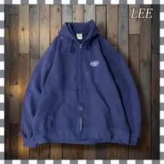 LEE リー 企業刺繍 フルジップパーカー ジップアップ L