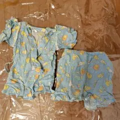 すみっコぐらし 甚平 100cm 水色