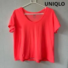 UNIQLO(ユニクロ) エアリズム　Tシャツ ピンク