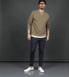 The DUFFER ワンダーシェイプコンフォートパンツ　ネイビーL