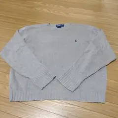 90's Ralph Lauren ラルフローレン　コットンニット　ベージュ