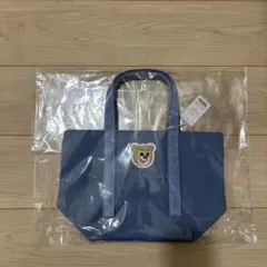 〈新品未使用〉オールドテディ　ワッペントートバッグ　小　ライトブルー