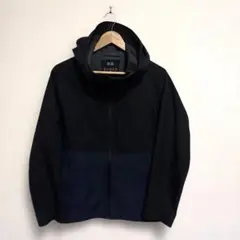 廃盤　UNIQLO ブロックテックパーカー　ブラック　ネイビー　ツートーン　M